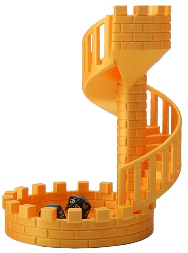 Buithafu Würfelturm Burg Würfel Rolling Tower mit Tablett für Dungeons and Dragons RPG Tabletop Spiele