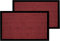 Non Slip Large Entrance Door Mat & Pet Rugs Indoor & Outdoor Door Mats for Front & back door, Patio, Kitchen, Bath, Rubber Backed Dirt Trapper Absorbent for Muddy Paws (Red, 120 X 180 (Pack of 2)