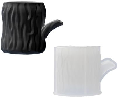 Silikonform für Kerzenhalter, Tassen, Baumstumpf, Gips, Sukkulenten, Pflanzgefäß, Dekorationen, Formen