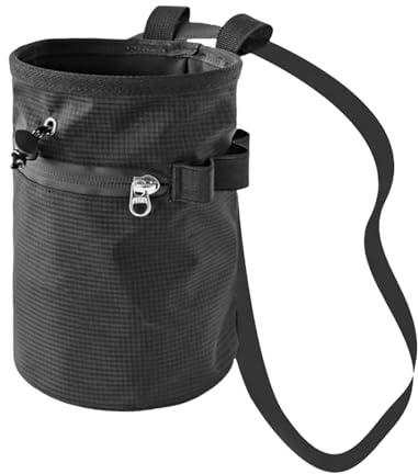 Klettern Chalk Bag - Verstellbarer Gürtel mit Reißverschlusstasche, langlebig und funktional | für Block & Sport, Training & Gewichtheben, Gymnastik & Wand, Pool