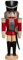 Seiffener Volkskunst Nussknacker Husar Esche rot, 28 cm hoch, original Erzgebirge SV 11312/1
