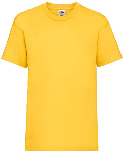 Fruit of the Loom Iconic Children's T-Shirt + Web-Textilien24 Fabric Bag - All Sizes and Colours