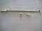 Ironmongery World 12 / 300mm Solid Brass Non Rattle Cabin Hook Door Gate Hook & Eye Silent Type