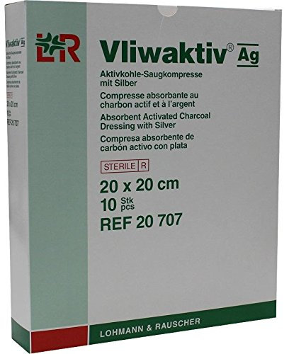 VLIWAKTIV AG Aktivkohle Saugkomp.m.Silber 20x20 cm 10 St