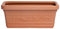 SATURNIA Macetero Resina Rectangular, Color Terracota, Resistente, Ideal Exterior, 80x40cm.