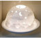 Nordic Lights Night Shade Porcelain Tealight Holder White Dome | Candle Holder Projecting a 3D Image Use With Scented Candle, LED Light | Room Decor Lights | Shade & Plate Set with Gift Box