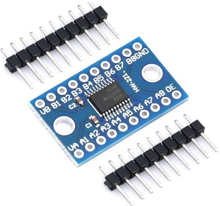 DollaTek TXS0108E 8-Kanal-Logikpegelwandler bidirektionaler Hochgeschwindigkeits-Vollduplex-Shifter 3.3V 5V für Arduino für Raspberry Pi