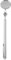 Keenso Auto Inspektionsspiegel, Auto Einziehbar Rund Teleskopspiegel Teleskop Inspektionsspiegel Handwerkzeug mit Griff(30 × 600mm Stift Clip-Silber)