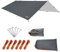 Unigear Tarp Rain Fly - Lona Impermeable para Senderismo, Plegable, Ligera y Resistente al Agua, para Acampar y protección contra la Lluvia, la Nieve y el Sol