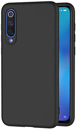 AICEK Compatible Xiaomi Mi 9 SE Hülle, Schwarz Silikon Schutzhülle für Xiaomi 9 SE Case TPU Bumper Xiaomi Mi 9 SE Handyhülle (5,97 Zoll)