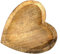 dekoundmeer Mango Herz Schale Teller Herzform aus Holz (20 cm)