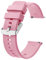 BISONSTRAP Bracelet de Montre 20mm, Bracelets de Montre en Silicone à Dégagement Rapide pour Hommes Femmes (Rose, Boucle Argent)