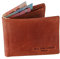 HOLZRICHTER Berlin - Herren Geldbörse aus Leder (No 1-2), 9x12x1 cm im Querformat, Edles Portmonnaie mit 6 Fächer, 2 Einschubfächer und 1 Münzfach, Geldbeutel, Cognac