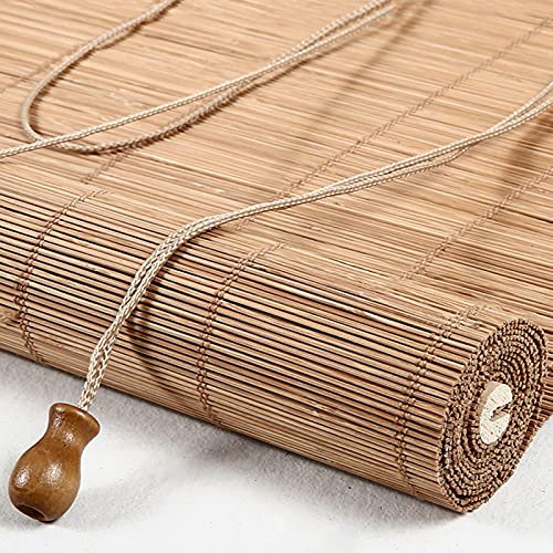 JIAOLUN123 Store Enrouleur en Bambou Stores À Rouleaux Romains Rideau filtrant la lumière Stores Venitien Volets Protection de la Vie privée,pour fenêtres et Portes,Balcon (80 x 80 cm)