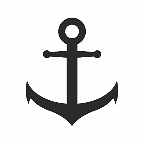 AMA shop Anker-Aufkleber aus PVC für Wandtattoo, Auto, Motorrad, Helm, Wohnmobil