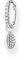 THOMAS SABO Damen Einzel Creole mit weißen Steinen und Muschel silber 925 Sterlingsilber CR697-051-14