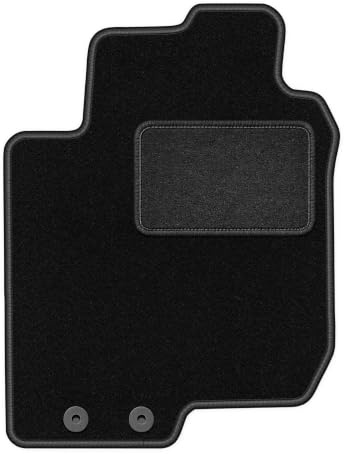 Velours-Fahrermatte passend für Kia CEE`d I 2006-2012, Schwarz, LUX | passend für Schrägheck/SW/Kombi/Coupé; Velours-Teppich (Polypropylen), ca. 6,5 mm; rutschfest, runde Befestigungen (Typ AV)