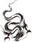 iSpchen Autoaufkleber 3D-Drache Aufkleber Motorhaube Emblem Sticker Auto Anti-Kratzer Abzeichen Aufkleber Selbstklebende Wasserdichte Vinyl Aufkleber Auto Styling Dekoration Sticker,36x50cm