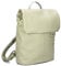 Zwei Damen City-Rucksack Mademoiselle.M MR13 Tagesrucksack 7 Liter, gepolstertes Laptopfach, Magnet-Verschlussklappe, Hauptfach mit Reißverschluss, Rückenpolsterung, klassisch-elegant (jade)