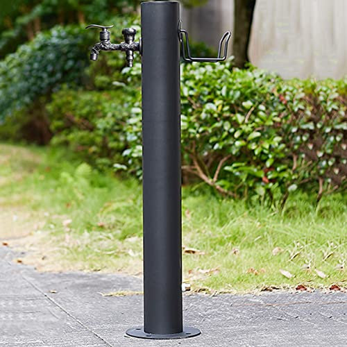 Garten Wassersäule Edelstahl Wasserspender Wasserverteiler, Freistehender Wasserhahn Bodenmontage Wasserhahn, Yard Hydrant Frostsicherer Wasserspielbrunnen, zum Gießen/Bewässern/Waschen