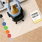 NOVA FORMA Bodenschutzmatte Chroma für Hartböden - farbige Bürostuhlunterlage aus robustem, rutschfestem BPA-freiem PE-Kunststoff - schützt vor Kratzern & Abnutzung - 100x120 cm Milky