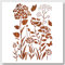 nbeads BLUMENNnn-Schablonen 29.7×21 cm, PET Aushöhlen Zeichnung Malschablonen zum Malen auf Holz DIY Scrapbook Fotoalbum Wiederverwendbares Handwerk Malerei Wandschablonen