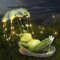 Garden Ornaments Outdoor Solar Frog Statues - Home Decor Garden Frogs Figurine Umbrella with Waterproof Led Lights Decorations for Patio Balcony Yard Unique Housewarming Gifts