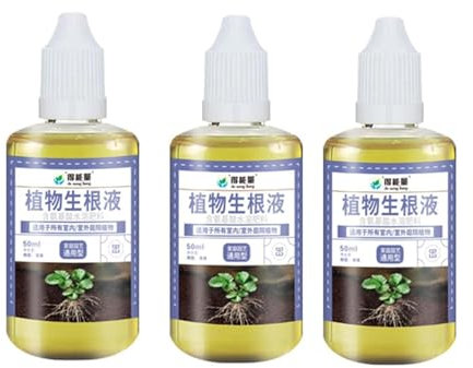 EKOKIM 3 Pcs Croissance Racinaire, Hormones pour Bouturage, Stimulateur Racines Plantess, Stimulateur Racines D'engrais 50ml