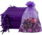 Durchsichtige Organza-Beutel, 17 x 23 cm, mittlere Organza-Geschenkbeutel, mit Kordelzug, Schmuck-Geschenkbeutel, Hochzeitsgeschenkbeutel für Party, Festival, Spiel (lila)