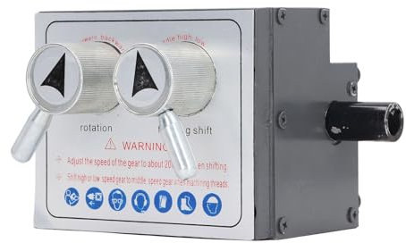 Drehmaschine Getriebe Mini Einstellbare Geschwindigkeit 3 Level Steuerkasten Links Rechts Selbsttätig Vorschub für 180 210 750 800 Serie