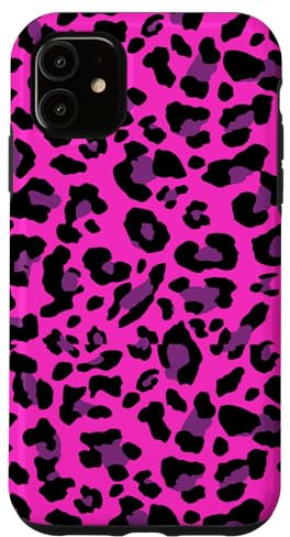 iPhone 11 Leopard Print Stylish Cheetah Summer Pattern Purple & Pink Case