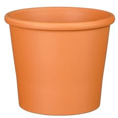 MICA Decorations Blumentopf Lua - 28x28x23 cm - Lehm - Terra