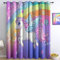 Generisch Blickdicht Vorhang Ösenschal Verdunkelungsvorhang 3D Cartoon-Einhorn Regenbogen Gardinen Kinderzimmer Wohnzimmer Thermovorhang Polyester Vorhänge 183 x 117 cm 2Er Set