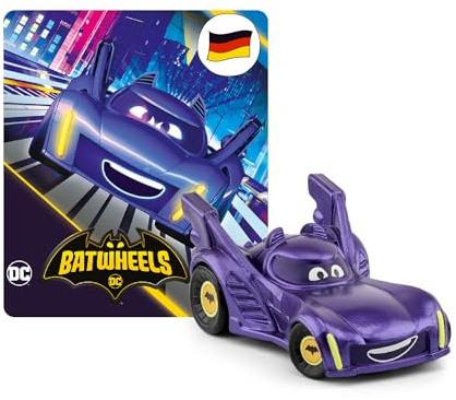 tonies Hörfigur für Toniebox, DC – Batwheels, Hörspiel mit 5 Geschichten für Kinder ab 5 Jahren, Spielzeit ca. 87 Minuten