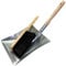 Universal Galvanized Long Handled Dustpan and Brush Set - Heavy Duty, Rust-Resistant, Multipurpose Cleaning Tools for Home, Garage, Boiler Room, Ideal for Collecting Ash, Trash, Sawdust, Debris, Waste