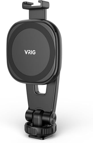 LOMUG MG-03 Magnetische Handyhalterung mit 1/4 Schrauben & Cold Shoe, 360° Schwenkbar, Stativhalterung für Magsafe für iPhone, Handy Halterung Stativadapter für Stative, DSLR Kameras