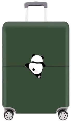 2 stücke Dicke Elastische Cartoon Gepäck Schutzhülle Zipper Anzug Tasche Koffer Abdeckungen Trolley Abdeckung Reise Zubehör für Koffer(Panda,XL 29-32 inch)
