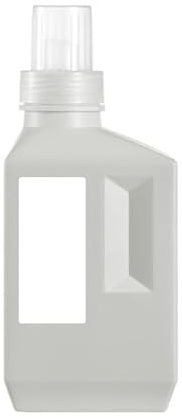 MUCKLILY Distributeur Lessive Liquide 1000 ml, Bouteille Grise Étanche | Rechargeable Silicone avec Bouchon Vissé pour Buanderie et Salle de Bain