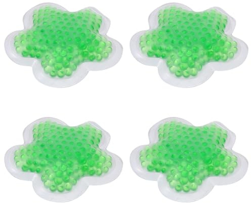 HEANUJJ 4pcs Reusable Gel Hot Cold Therapy Packs Microwavable Hand Warmers Made of Gel and PVC for First Aid Kit Relief and Injury