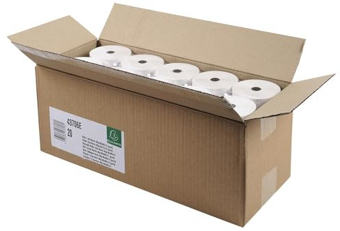 Bobines pour tickets de caisse 80x80x12x75 - 1 pli thermique 55g/m