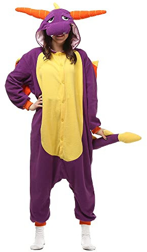 LBJR Pigiama Intero Donna Uomo Costume Carnevale Animali