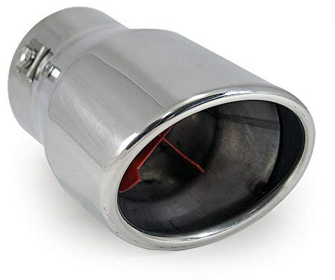 Universal Auspuffblende Endrohr Sport Schalldämpfer Edelstahl Chrom