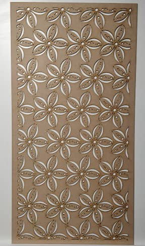 LASERKRIS PKK2 Heizkörper-Wand-Deko-Sichtschutzgitter, perforierte MDF-Platte (1200 x 620 mm)