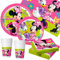 Procos-S8902834 Minnie Mouse Set Artículos de Fiesta, Color rosa, 89 piezas (ColorBaby 71989)