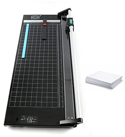LMEIL Manueller, robuster 36-Zoll-Rollenschneider Präzisions-Rollenschneider für Fotopapier, Folie, Kunstdruckpapierstau, Büropapier, dünne Kunststoff-Weichpappen, PVC, Schneidetisch, professioneller