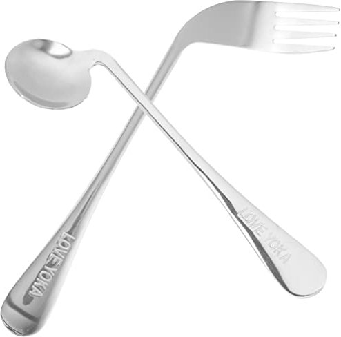 1 Juego De Utensilios Adaptables Tenedores Y Cucharas Con Peso Juego De Cubiertos Para Personas Mayores Discapacidad Ayuda Para Discapacitados Mano Debilidad