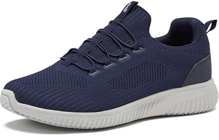 Avia Air-Slip-On-Schuhe für Herren, lässig, bequem, athletisch, Tennis, Walking-Sneaker für Herren, mit Memory-Schaum, Größen 40 bis 44, mittlere und extra breite Breite, Schwarz, Grau, Marineblau und