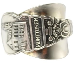 Besteck Schmuck Ring, ca. 63 (20) Ring aus Besteck