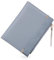 CHAOFANXI Porte-Monnaie pour Femme Porte-Monnaie Petit et Court pour Femme, Porte-Monnaie pour Femme Cuir PU Lisse et Souple Petit Portefeuille,Bleu Clair