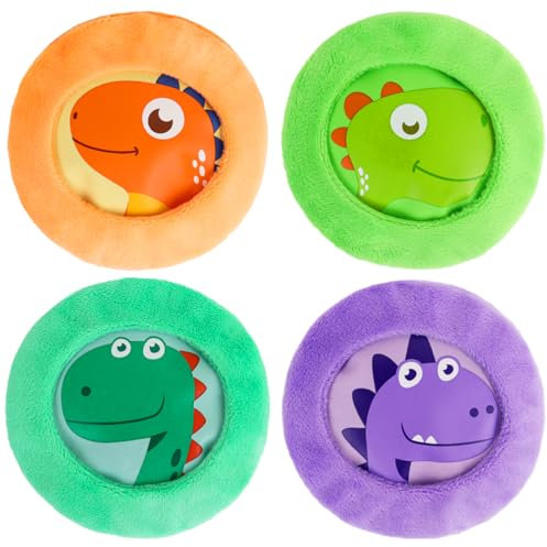 Hilph Kühlpack Kinder Kühlpads mit Weichem Stoffhülle für Kinder, 4 Ungiftig Kleine Kühlkissen Coolpack für Fieber, Beulen, Weisheitszähne, Prellung, Müde Augen, Stillen, Insektenstiche